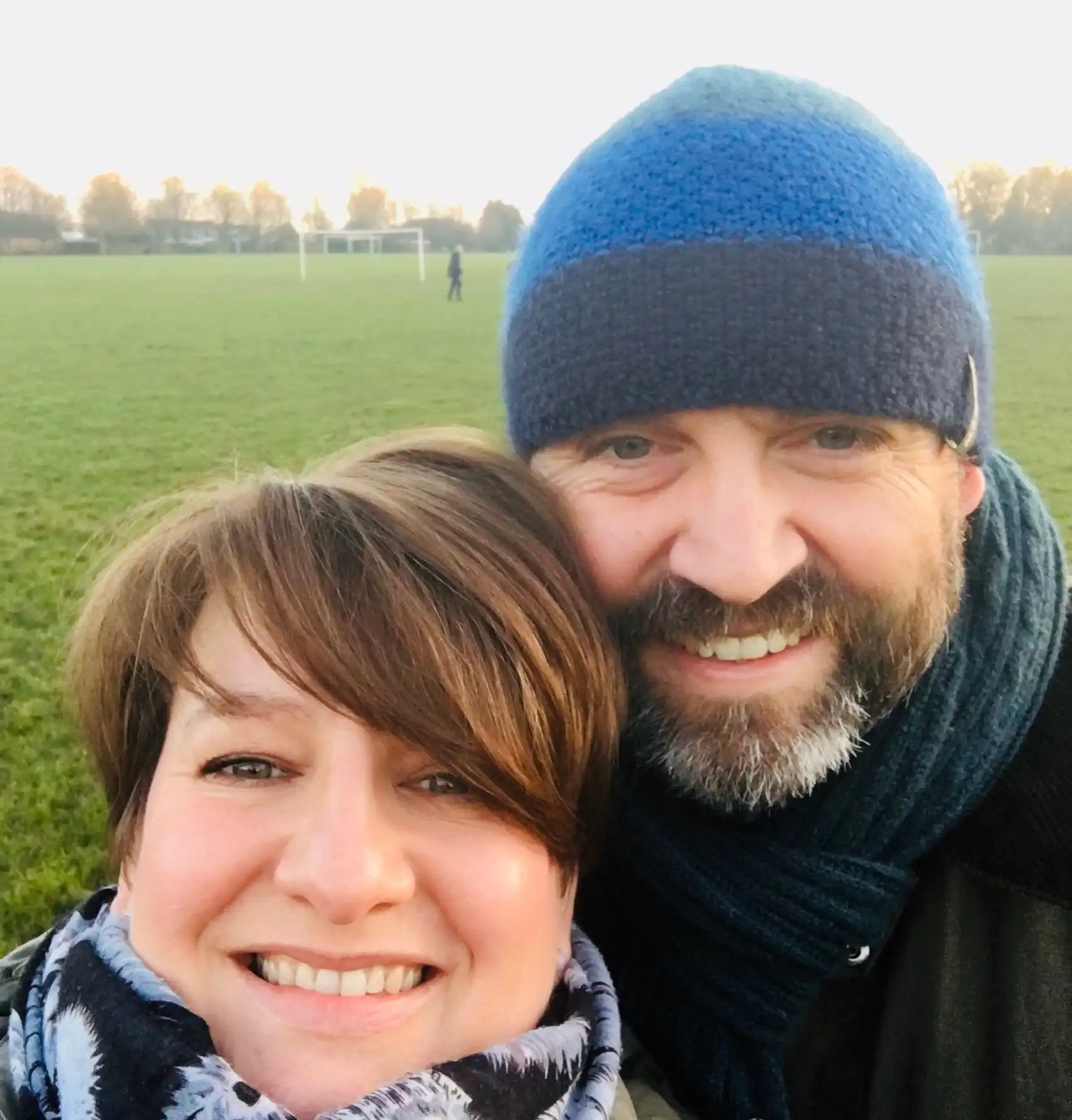 Former patient Giles smiling with wife