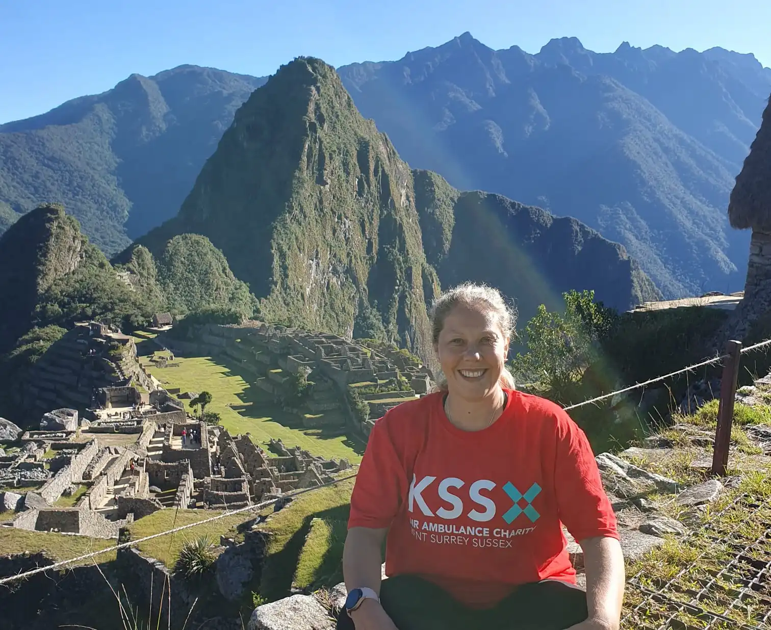 KSS supporter Kelly Charlton successfully trekked to Machu Picchu