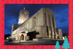 Guildford Cathedral, where our Guildford Carol Concert is held.
