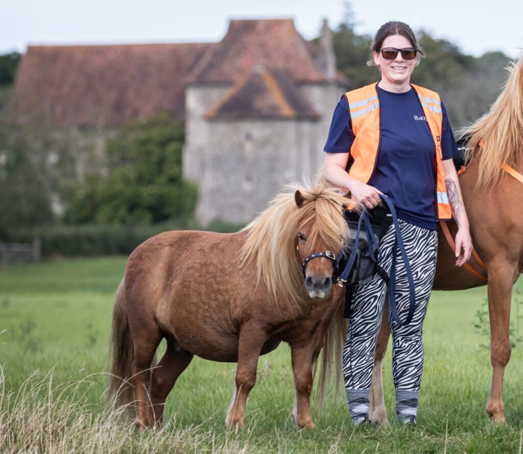 Lauren Johnson with Shetland Pony Paddy