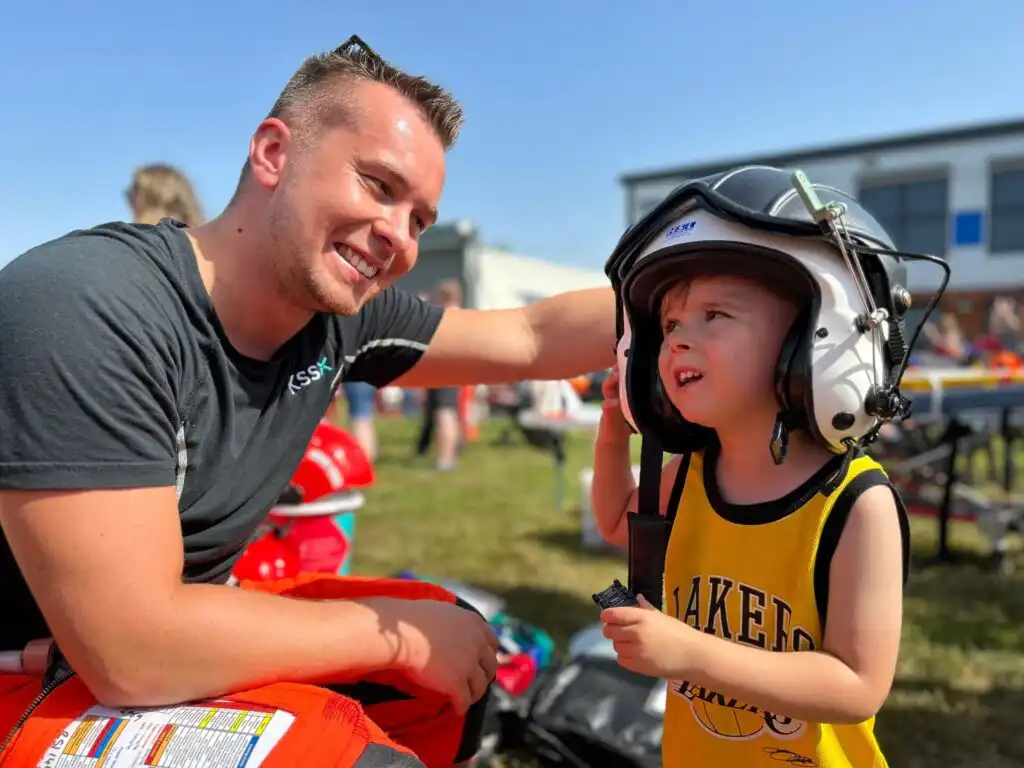 Visitors were able to meet emergency service personnel like KSS Paramedic Callum