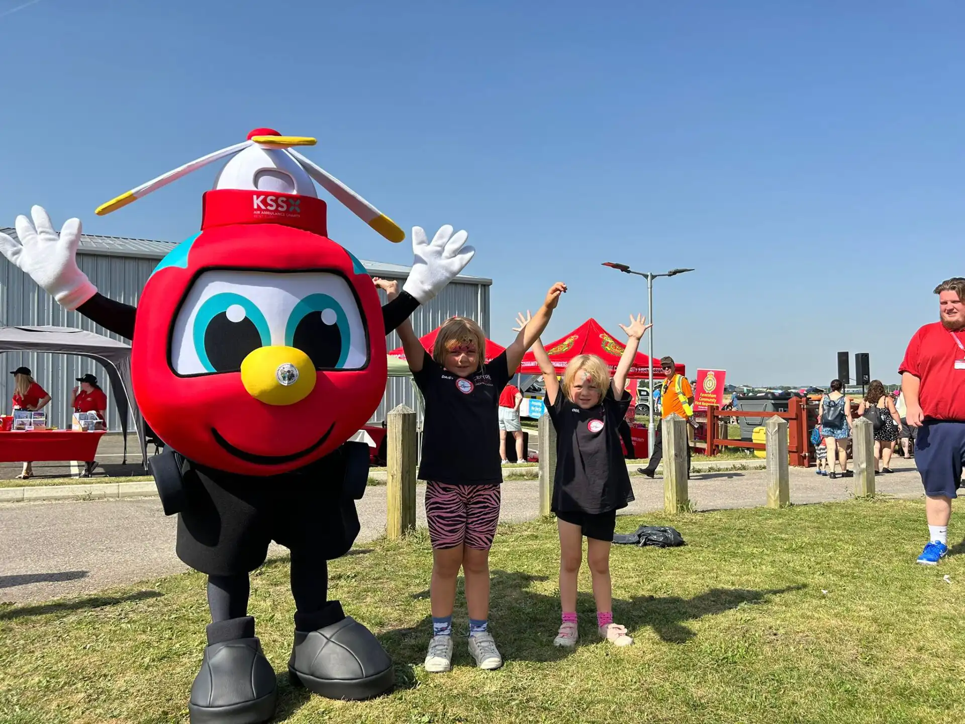 Younger visitors were pleased to meet our mascot Skye