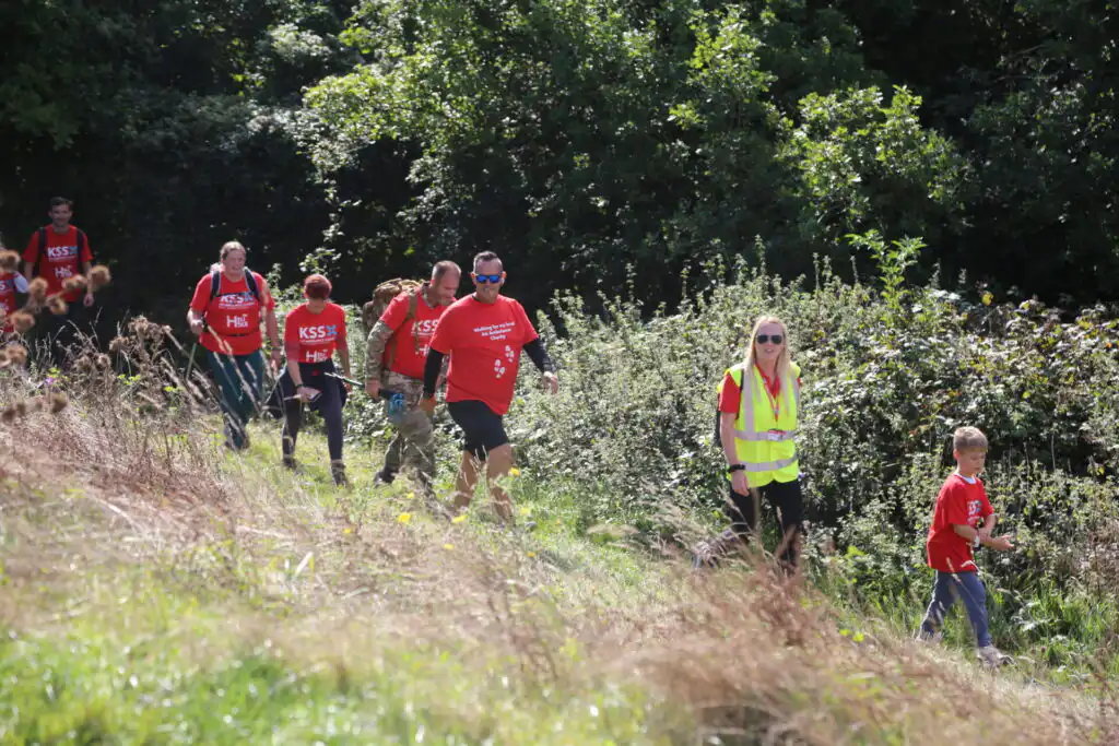 Walkers enjoyed beautiful countryside