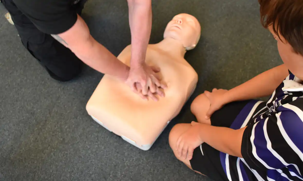 Anyone can learn CPR using a mannequin, a soft toy or even rolled up clothing
