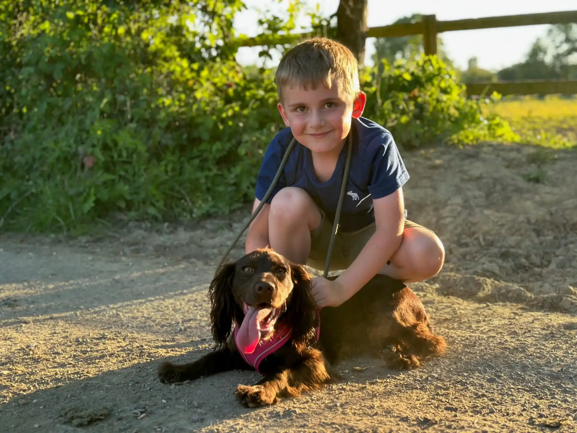 William with his dog