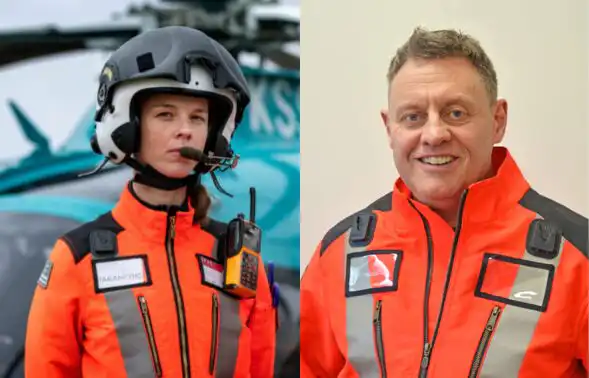 HEMS Paramedics Emma and Adam