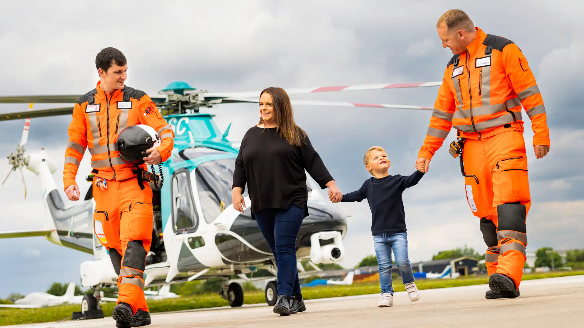 Visit our base and see the helicopter