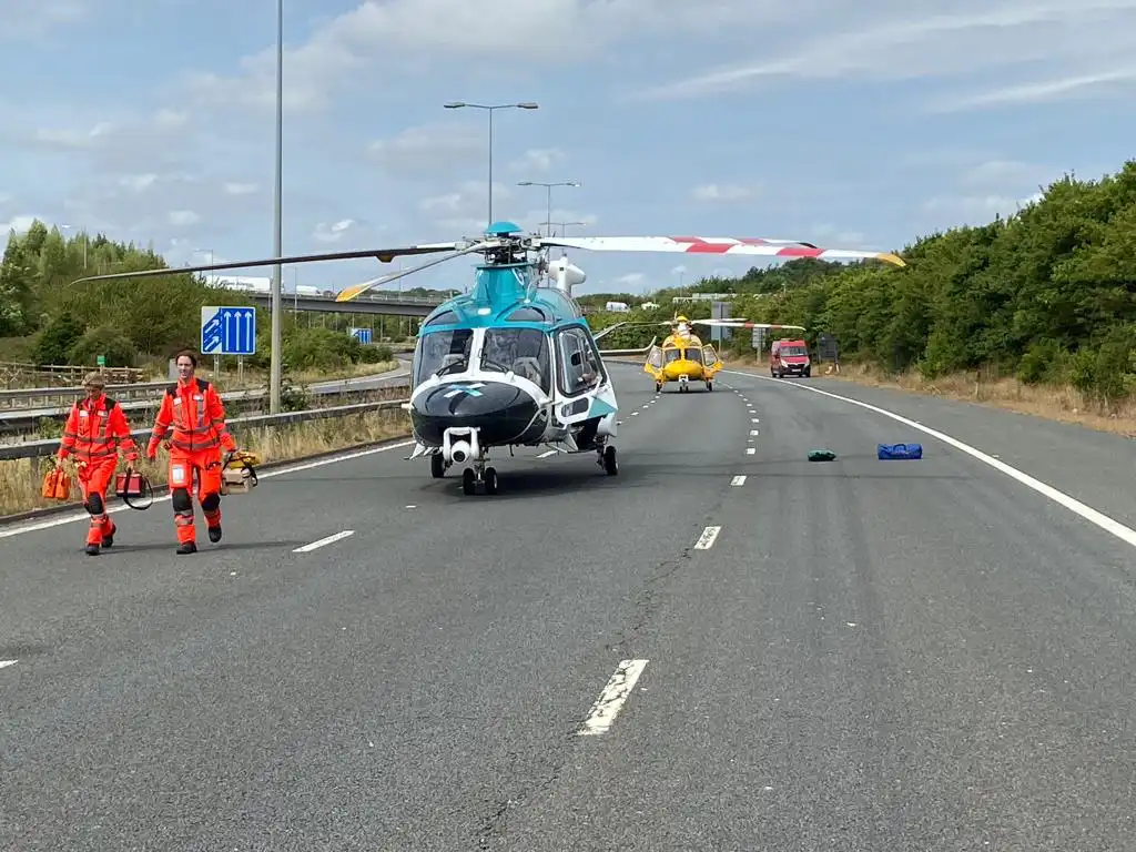 Our crew attending a road traffic collision