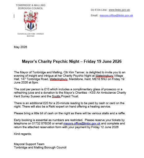 Mayor's Psychic Night