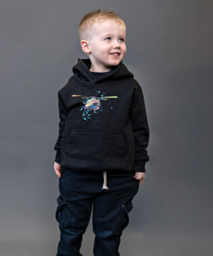 KSS Kids Blue Heli Splash Hoodie – Black