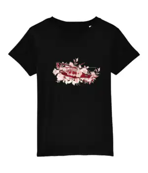 KSS Kids Floral Heli T-shirt - Black