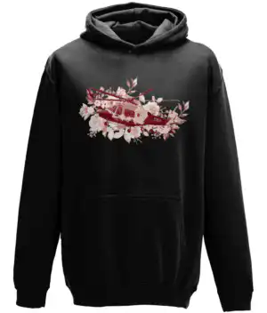 KSS Floral Heli Hoodie - Black