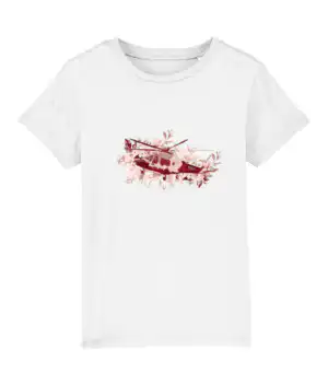 KSS Kids Floral Heli T-Shirt – White