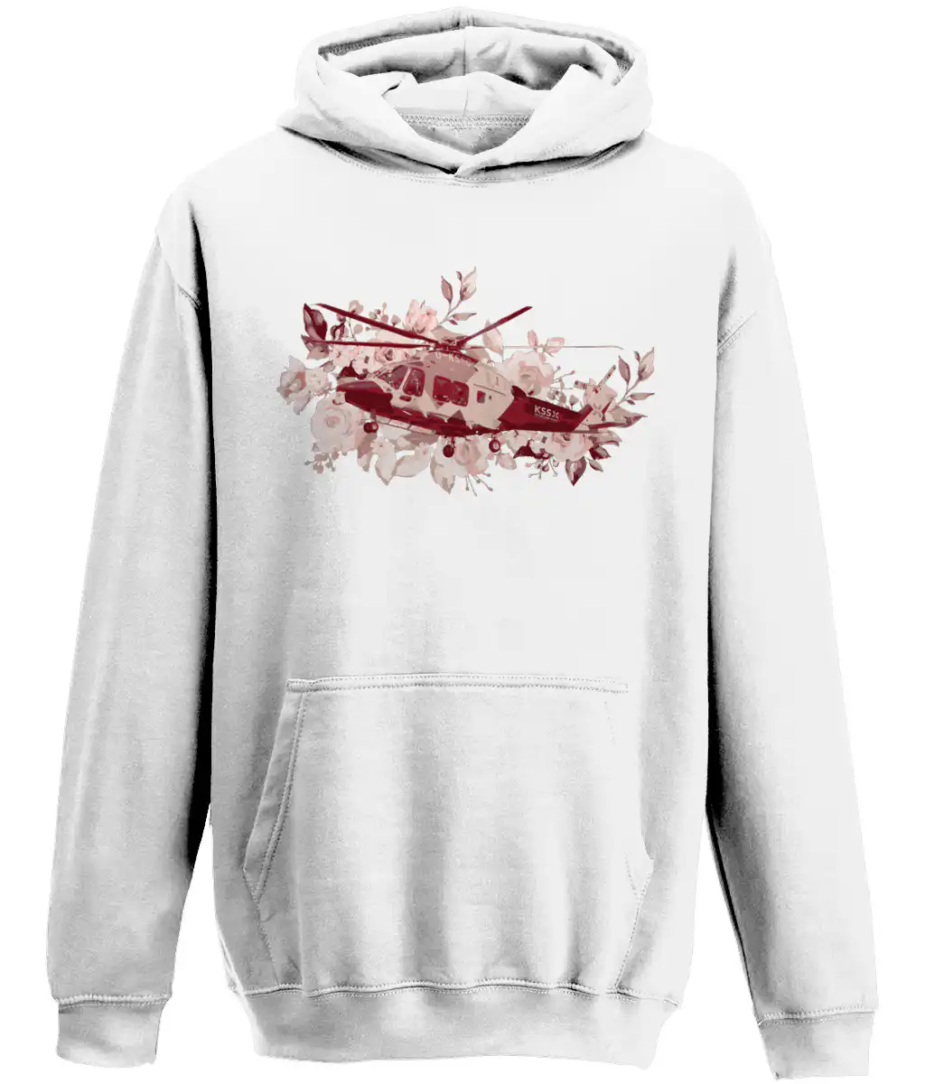 KSS Floral Heli Hoodie - White
