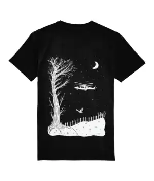 KSS Night Flight back design T-Shirt - Black